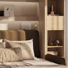 Sienas gulta 140 BED CONCEPT BC-01, kašmirs